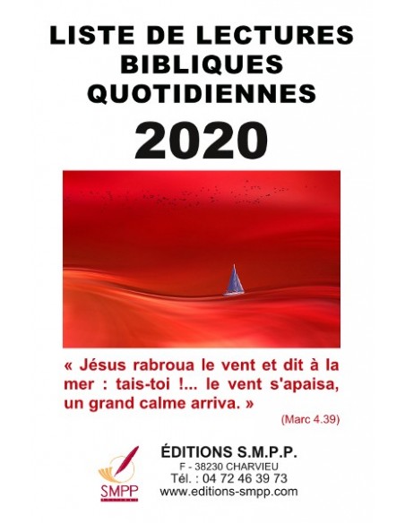 Liste de lectures bibliques 2020