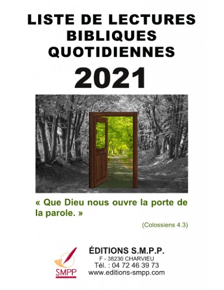 Liste de lectures bibliques 2021