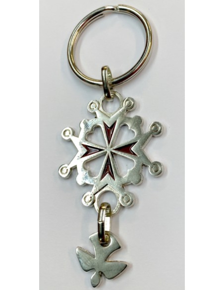 Porte-clés Croix Huguenote