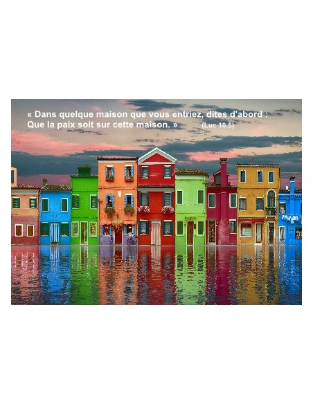 Carte postale - Maisons Colorées (réf. 0288)