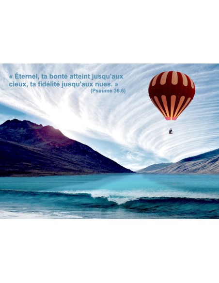 Carte postale - Montgolfière (réf. 0296)