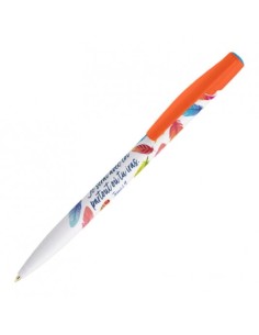 Stylo à bille orange - encre noire