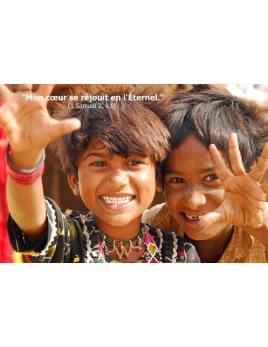 Carte postale - enfants souriants