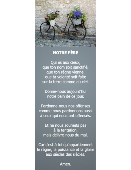 Signet vélo fleurie