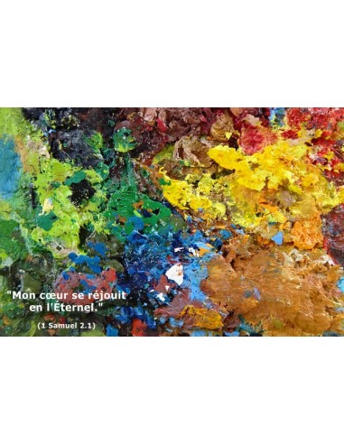 Carte postale - Palette d'artiste (réf. 0126)