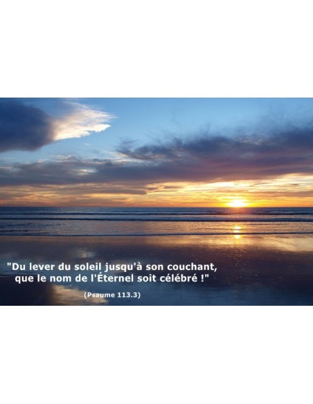 Carte postale - Crépuscule sur l'Atlantique (réf. 0144)
