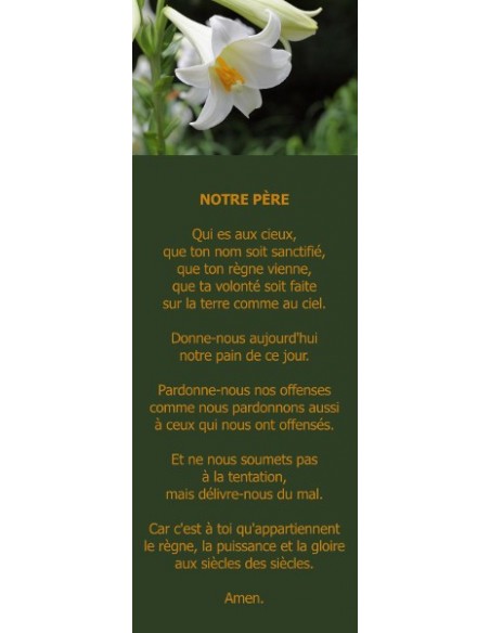 Signet - Lis blanc (réf.0149)