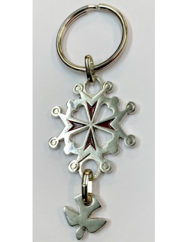 Porte-clés Croix Huguenote