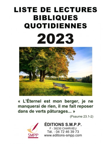 Liste de lectures bibliques 2023