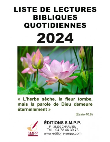 Liste de lectures bibliques 2024