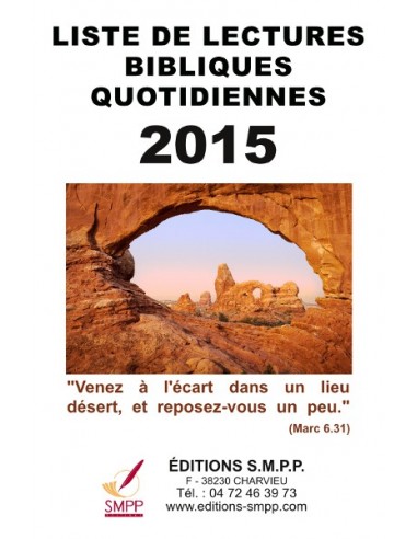 Liste de lectures bibliques 2015